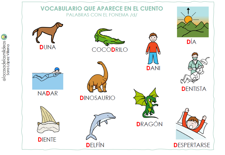 Cuento para trabajar el fonema /d/ "Dani, Duna y el Diente misterioso"